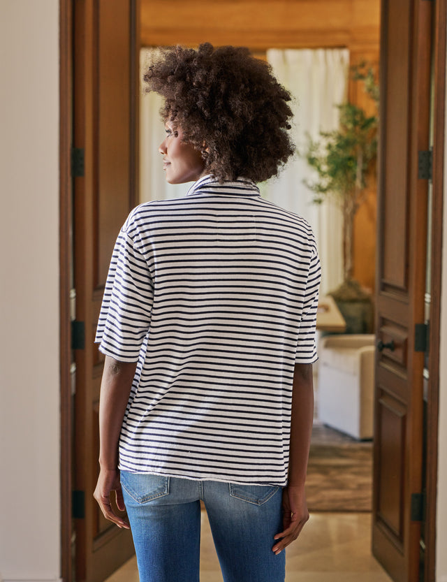 PATTY Navy French Stripe, Heritage Jersey