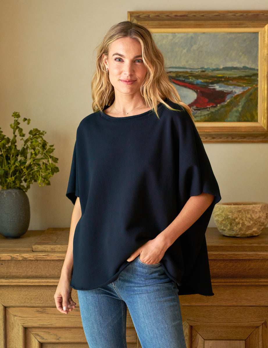 Olive, Original Capelet, Navy | Frank & Eileen