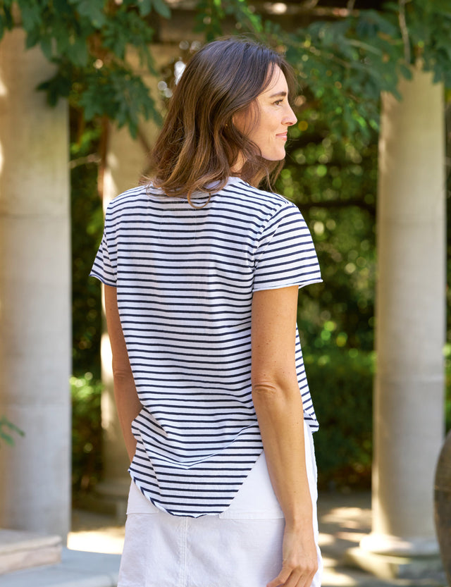 THEO Navy French Stripe, Heritage Jersey