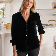 EILEEN VELVET Black, Italian Washed Velvet