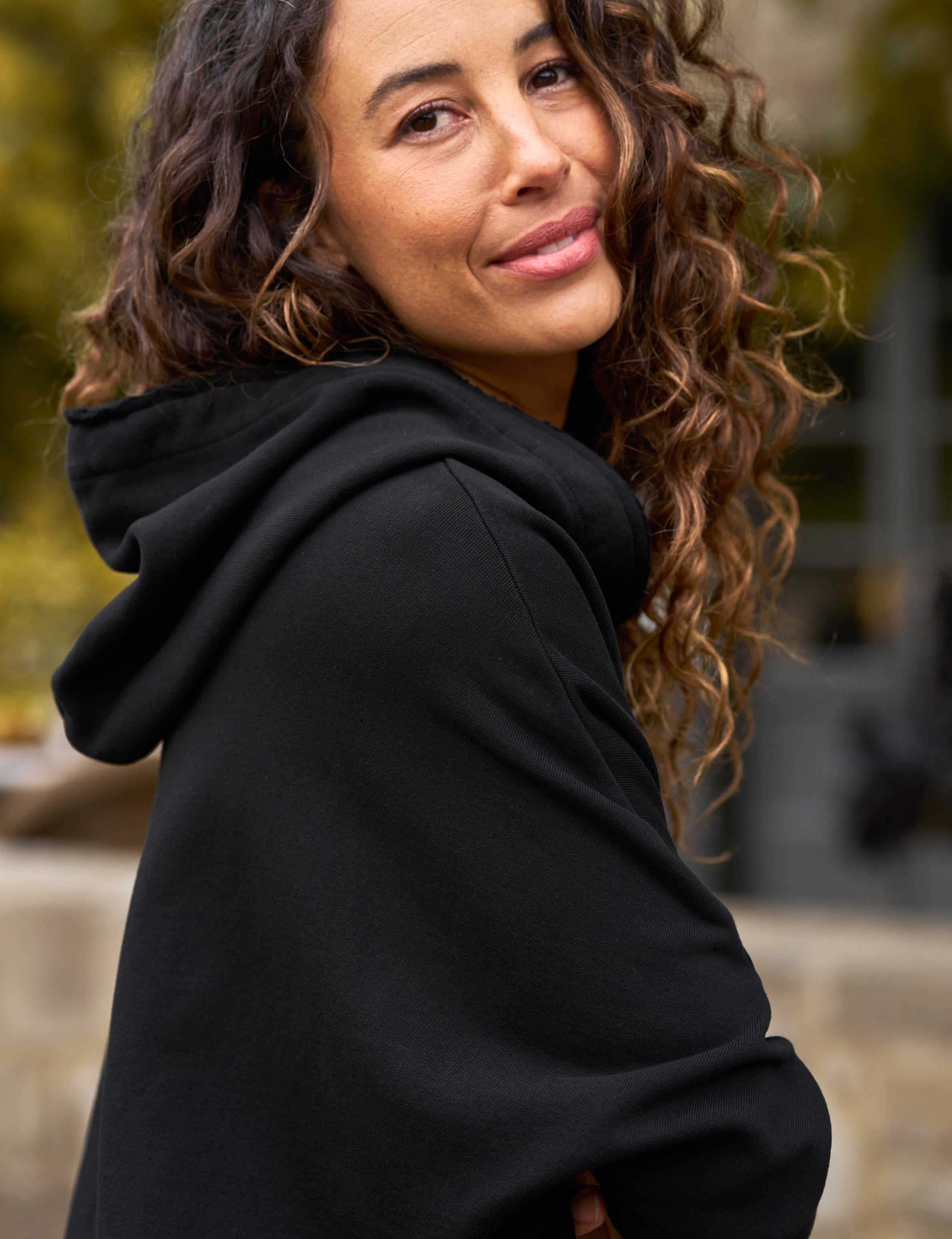 Kane, Capelet Hoodie, Black Frank Eileen