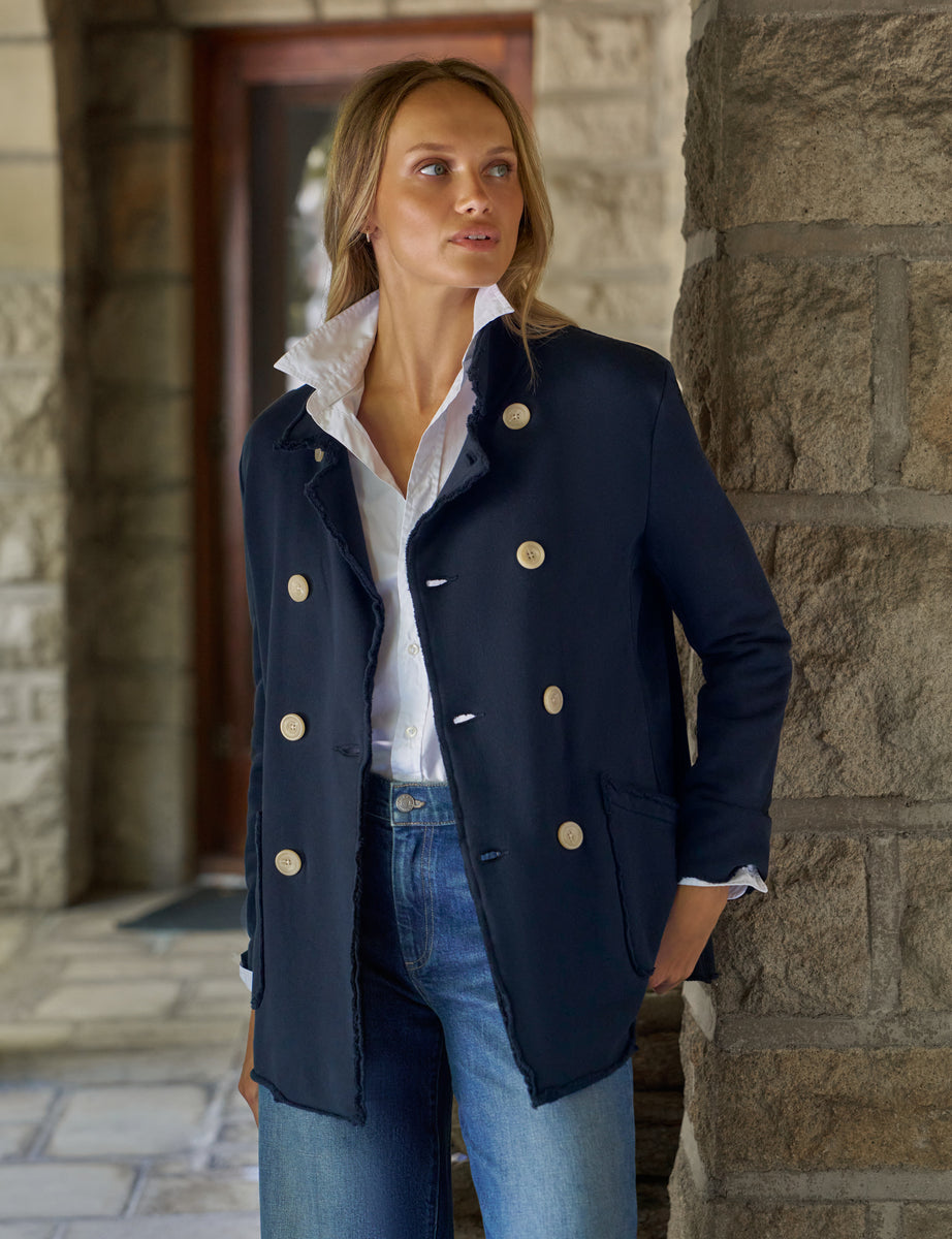 Belfast, Sweatshirt Peacoat, Navy | Frank & Eileen