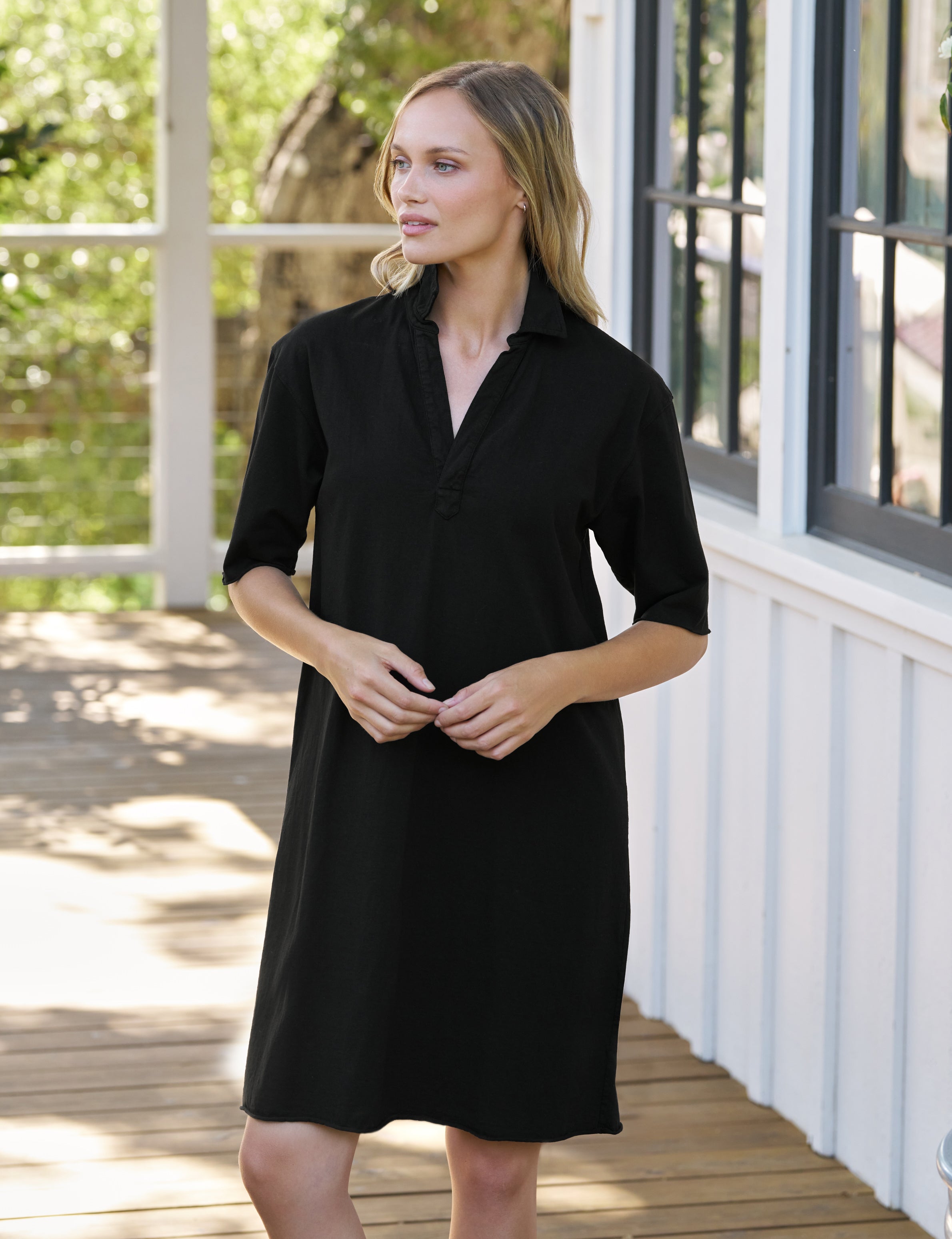 Frank & Eileen Mini Emma Black, Vintage Jersey Black M