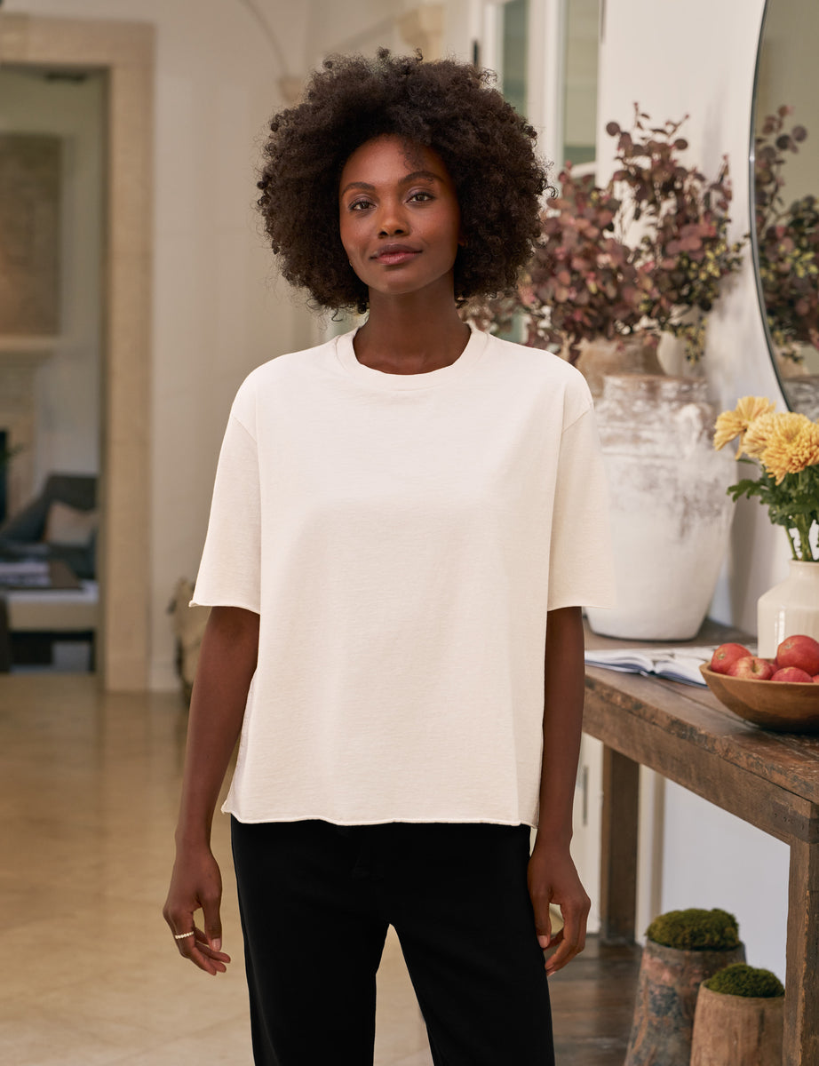 Perry, NYC Crewneck Tee, White | Frank & Eileen