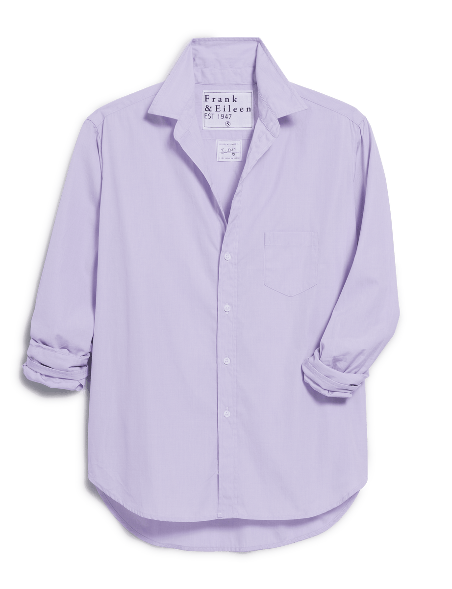 Eileen, Relaxed Button-Up Shirt, Light Purple | Frank & Eileen