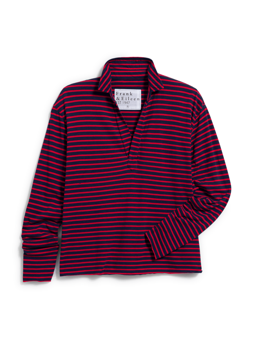 PATRICK Red and Navy French Stripe, Heritage Jersey