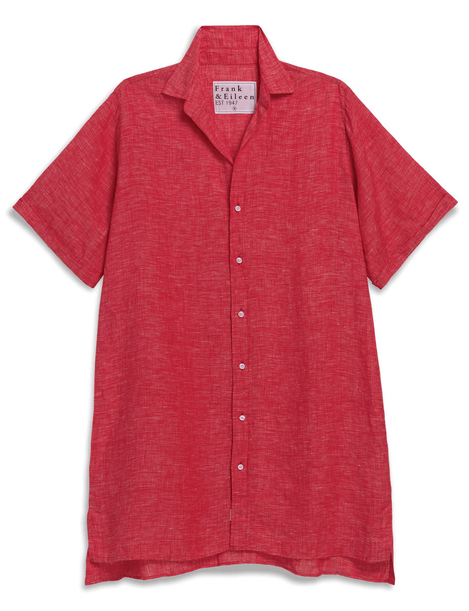 Frank & Eileen ROSEMARY Red, Italian Classic Linen Red XS