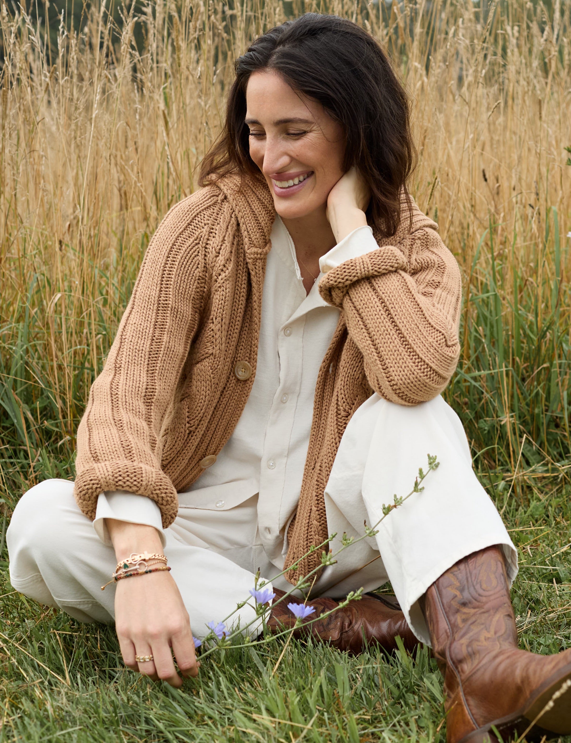 Eileen, Relaxed Button-Up Shirt, White | Frank & Eileen