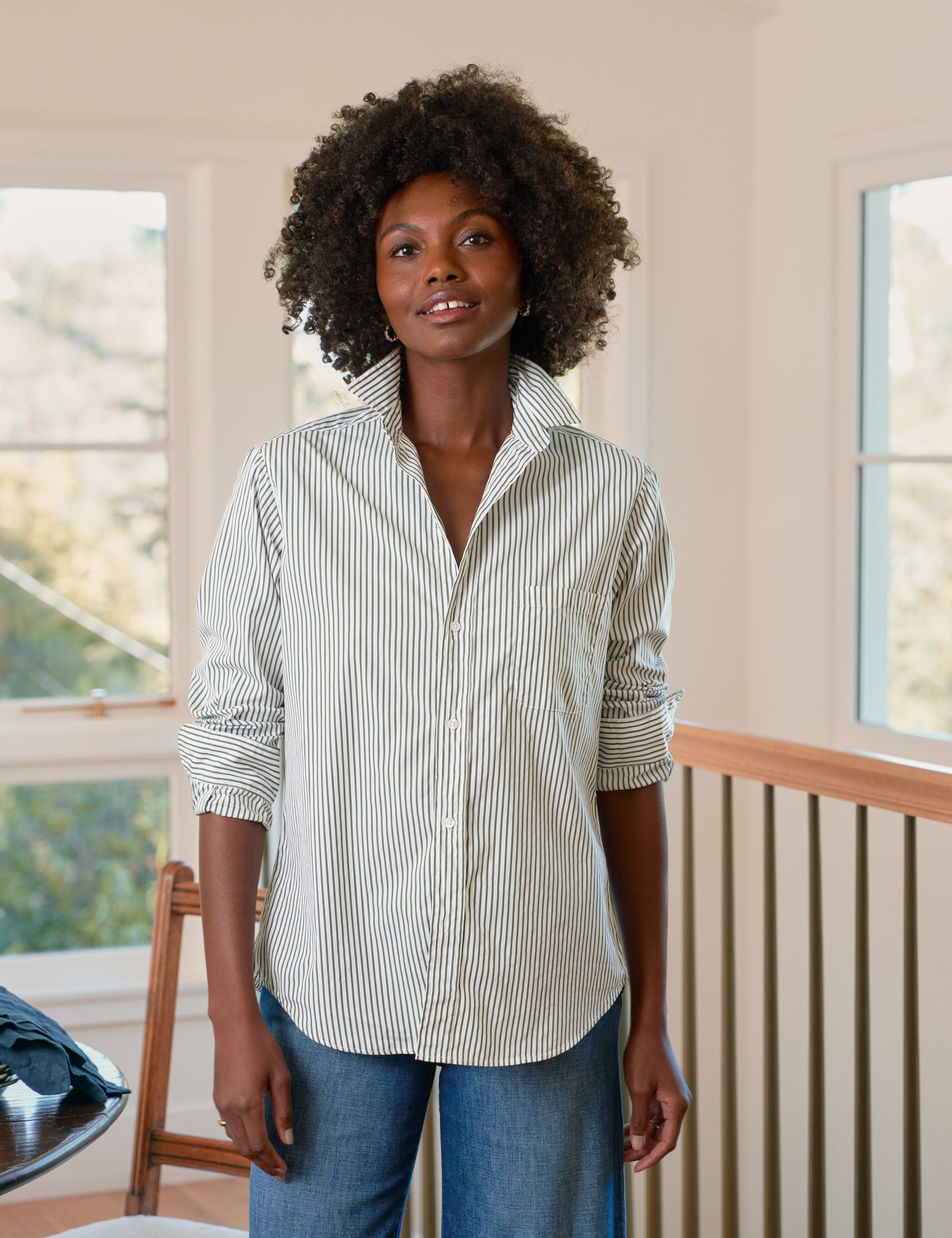 WAVERLY Army Green Stripe, Superluxe