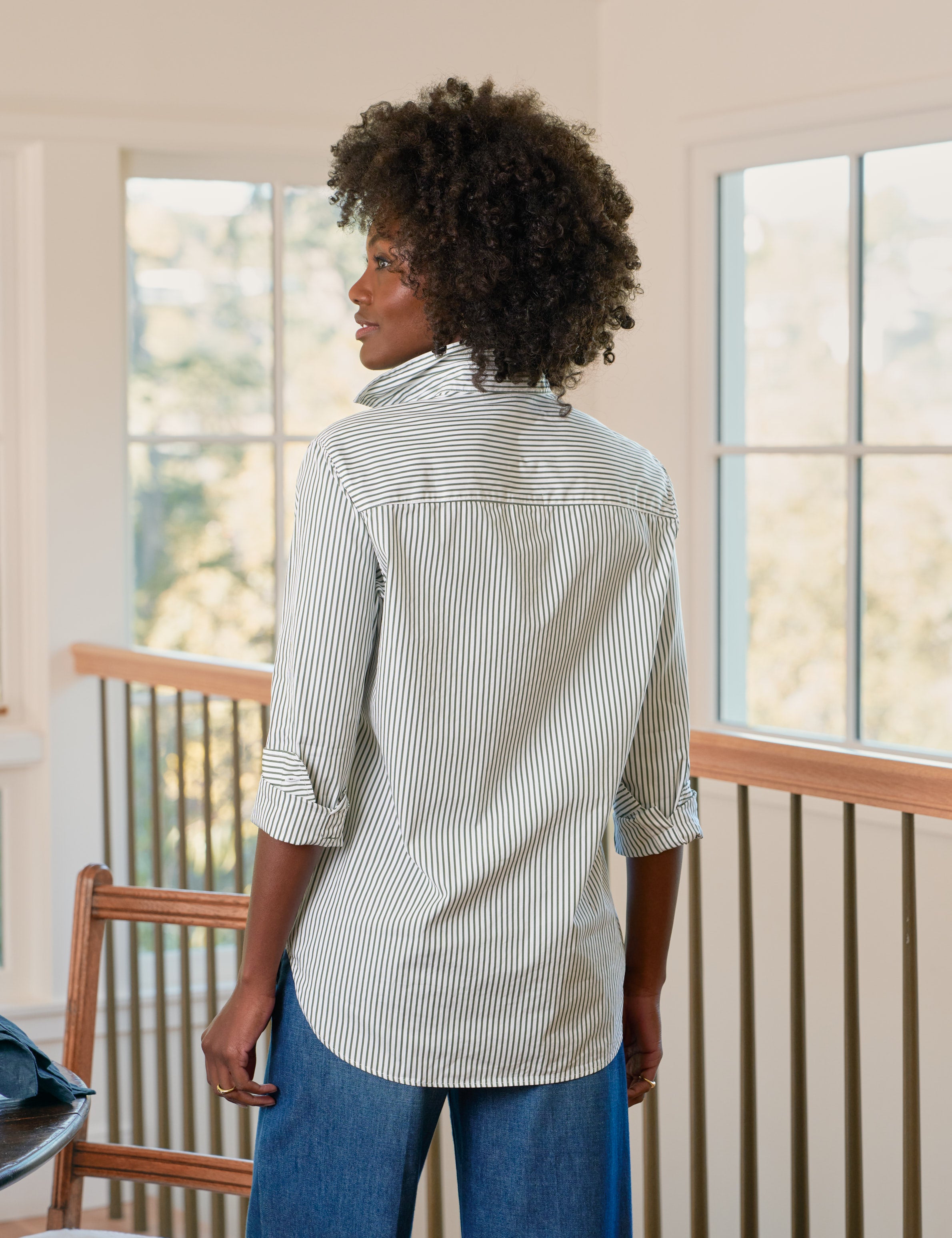 WAVERLY Army Green Stripe, Superluxe