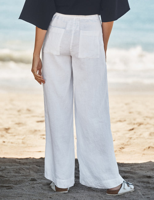MADELINE White, Washed Linen, alternate view