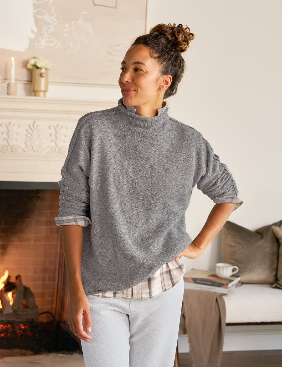 MONTEREY Light Gray Melange, Pure Japanese Cotton