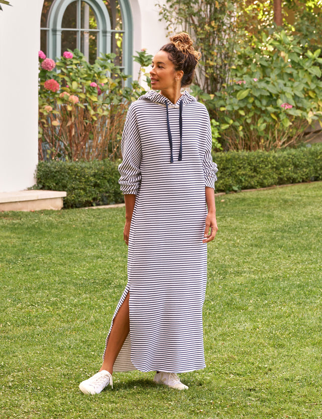 JAMES Navy French Stripe, Triple Fleece