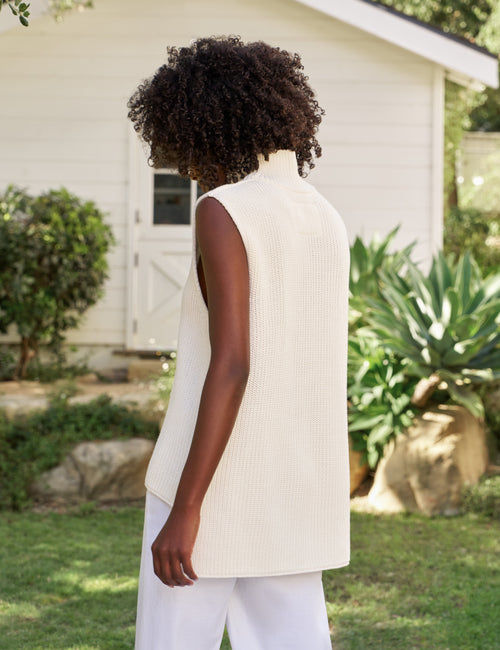 MONTECITO SHELL Ivory, Pure Italian Cotton, alternate view