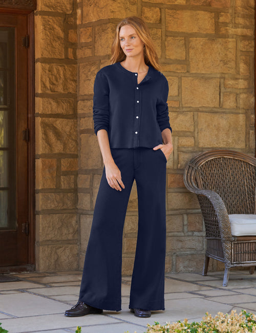 BOSTON LONG TRAVEL SET Classic Navy, front view
