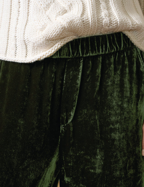 MAISIE Mistletoe, Italian Washed Velvet, view 4