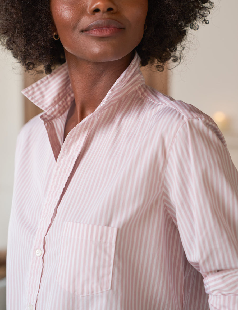 EILEEN Pink and White Multi Stripe, Superluxe