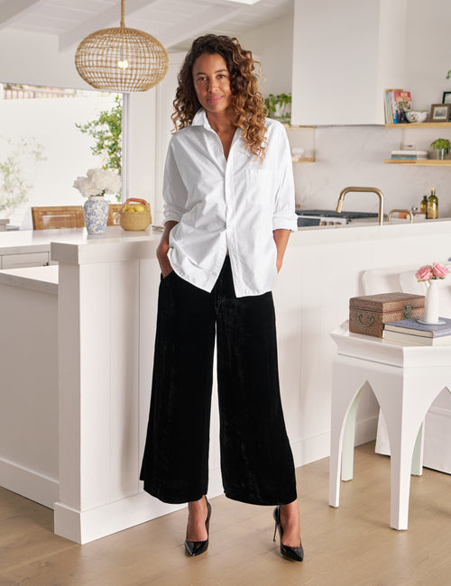 MAISIE Black, Italian Washed Velvet, view 4