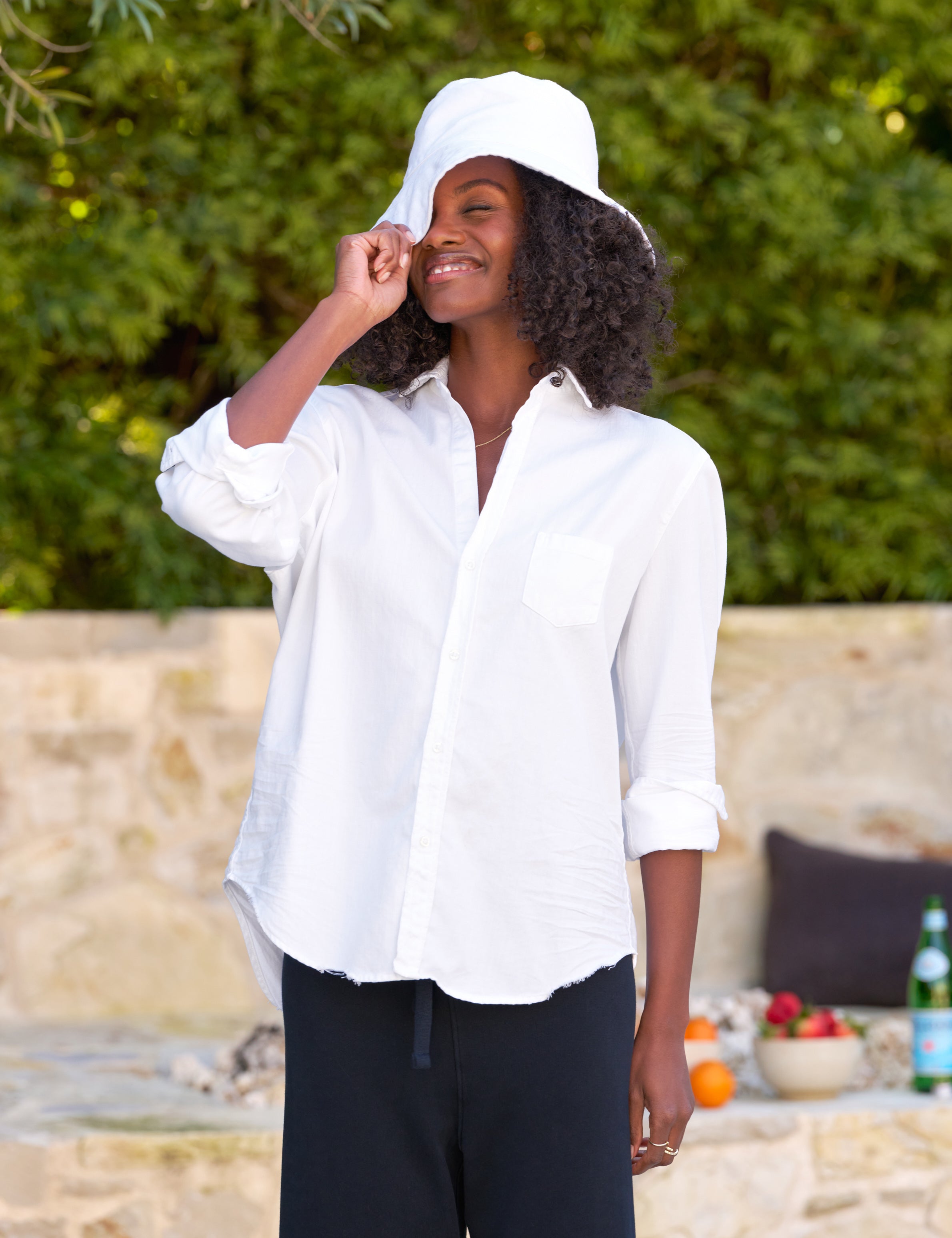 EILEEN White, Famous Denim, front view