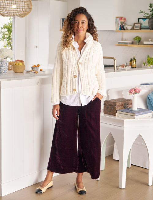MAISIE VELVET Bordeaux, Italian Washed Velvet, view 4