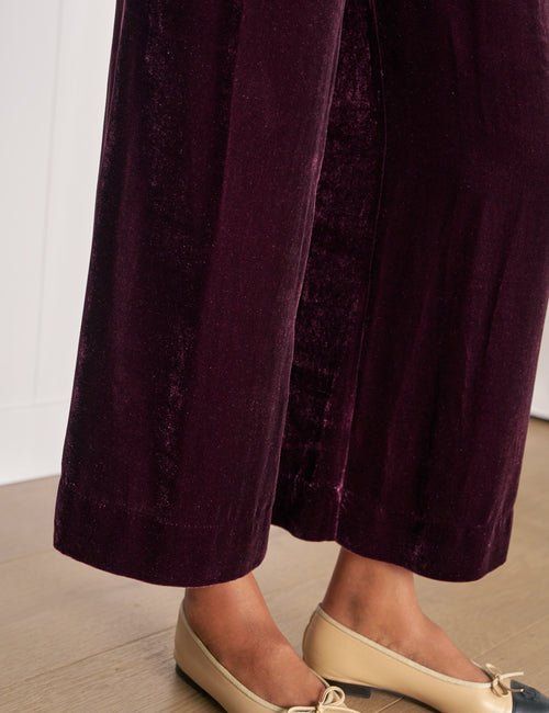 MAISIE VELVET Bordeaux, Italian Washed Velvet, view 3
