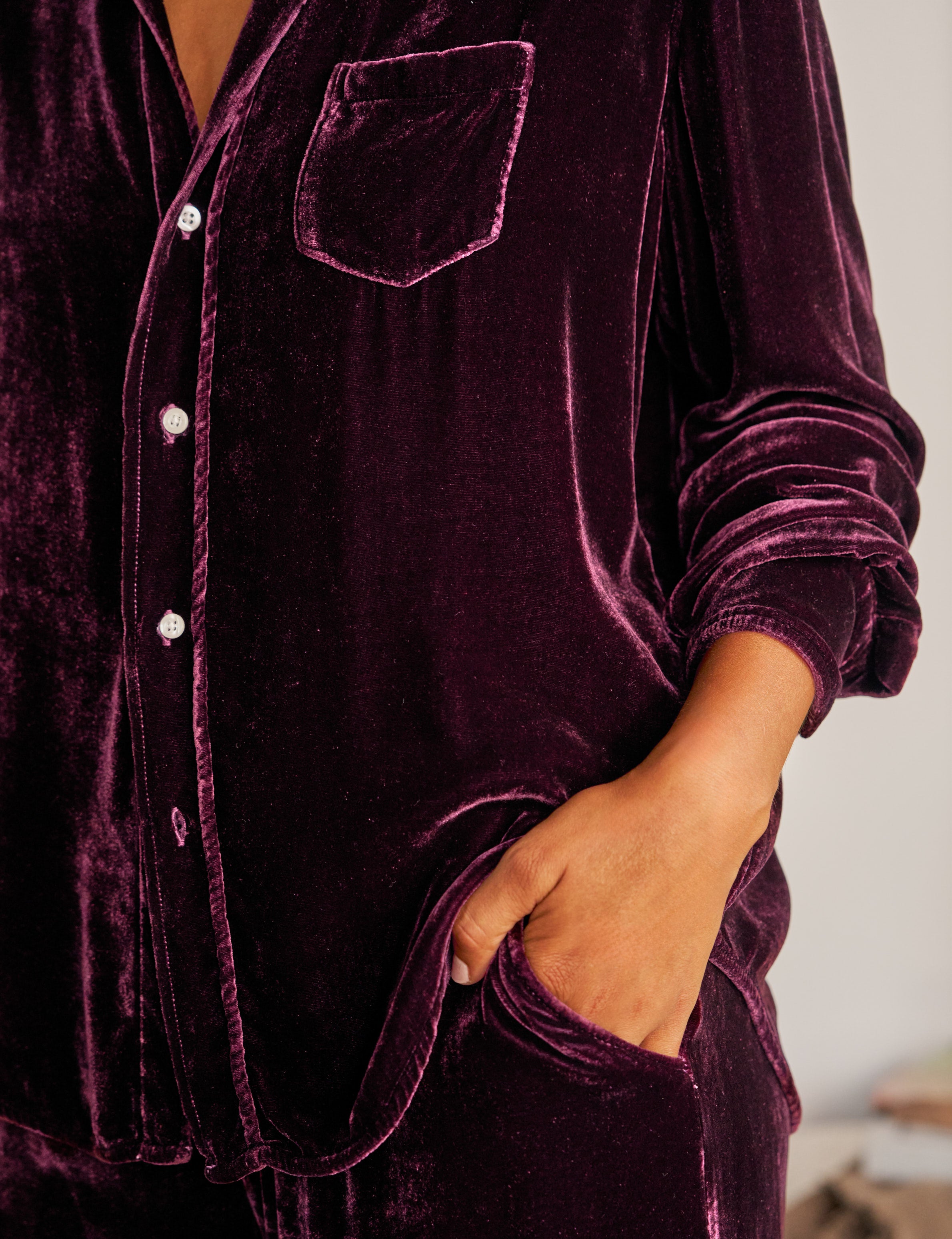 EILEEN VELVET Bordeaux, Italian Washed Velvet