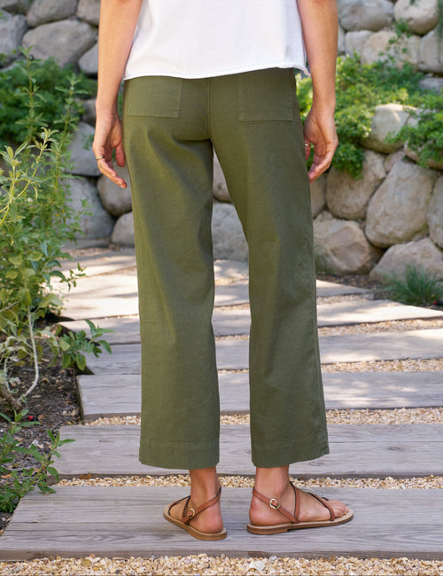 WEXFORD Hunter Green, Italian Performance Linen, alternate view