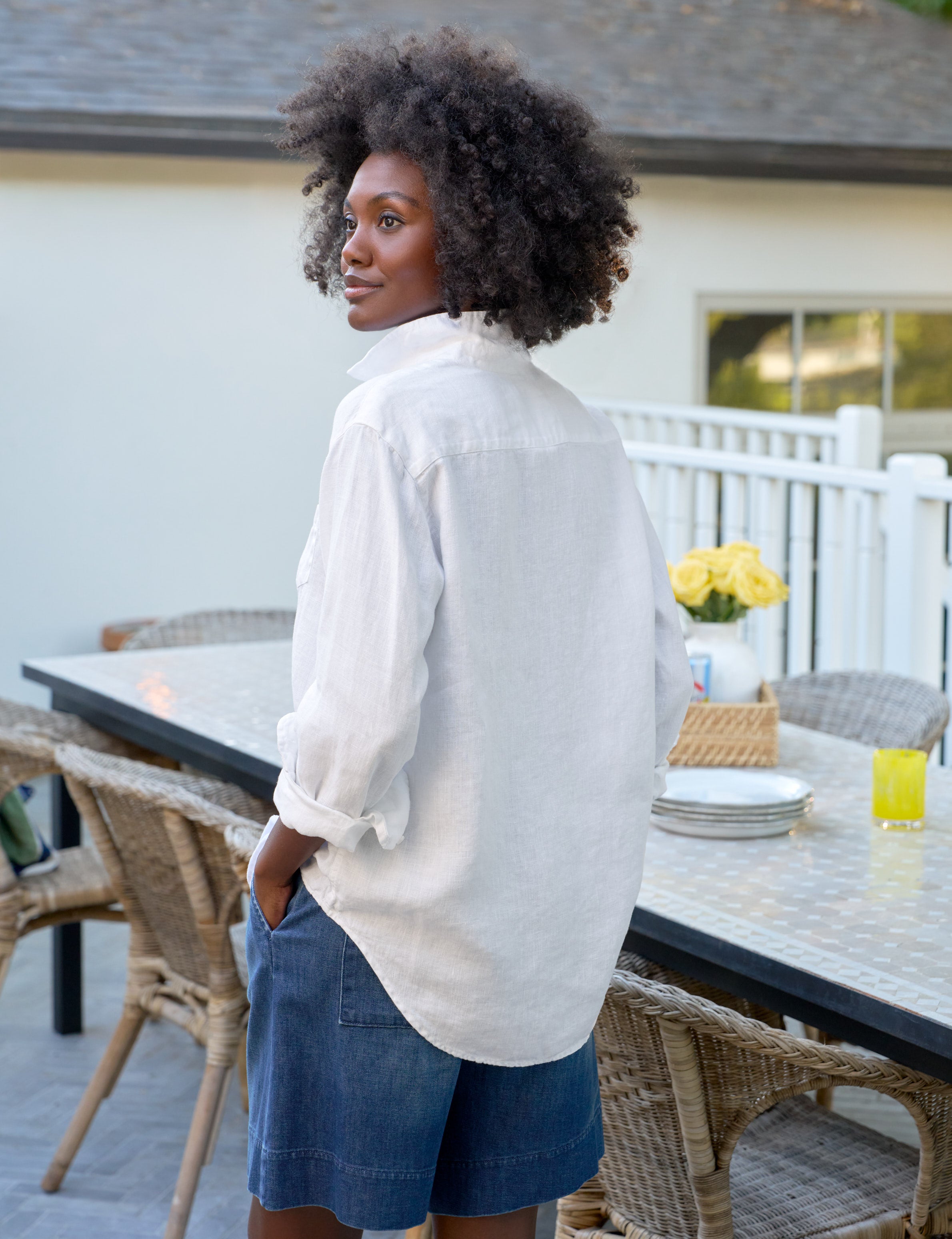 EILEEN White, Washed Linen