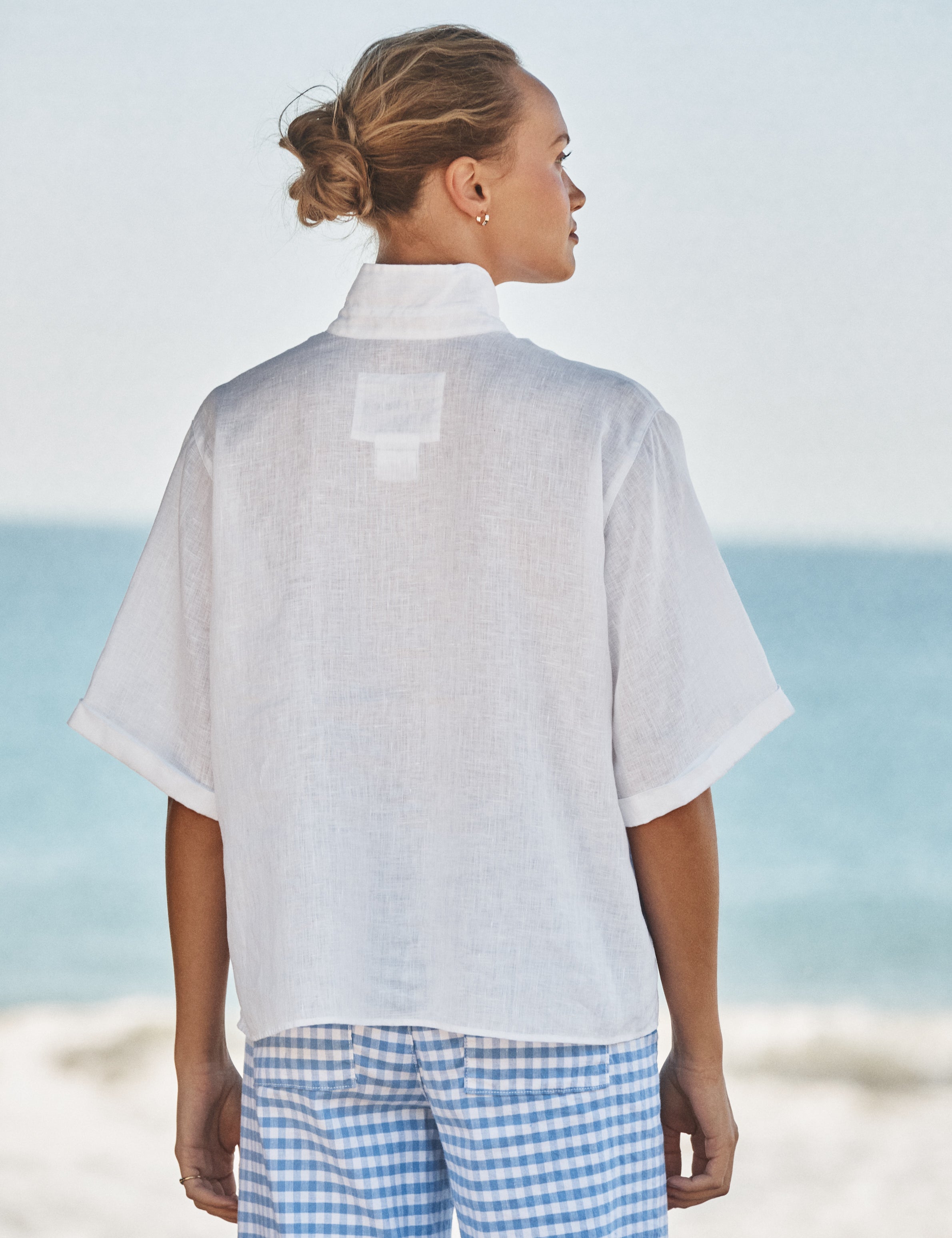 ROSIE White, Italian Classic Linen, alternate view