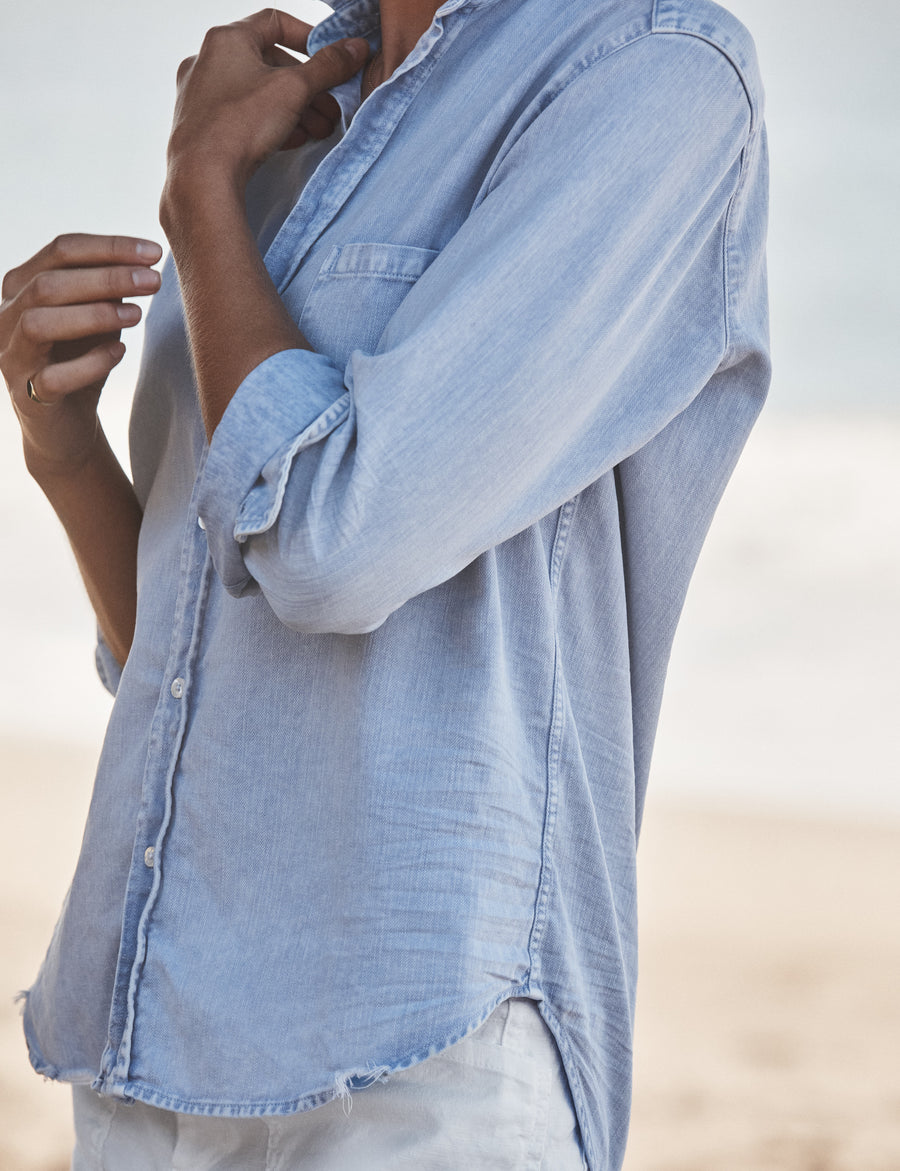 Frank&amp;Eileenデニムシャツ Eileen, Relaxed Button-Up Shirt, Light Blue Denim | Frank & Eileen