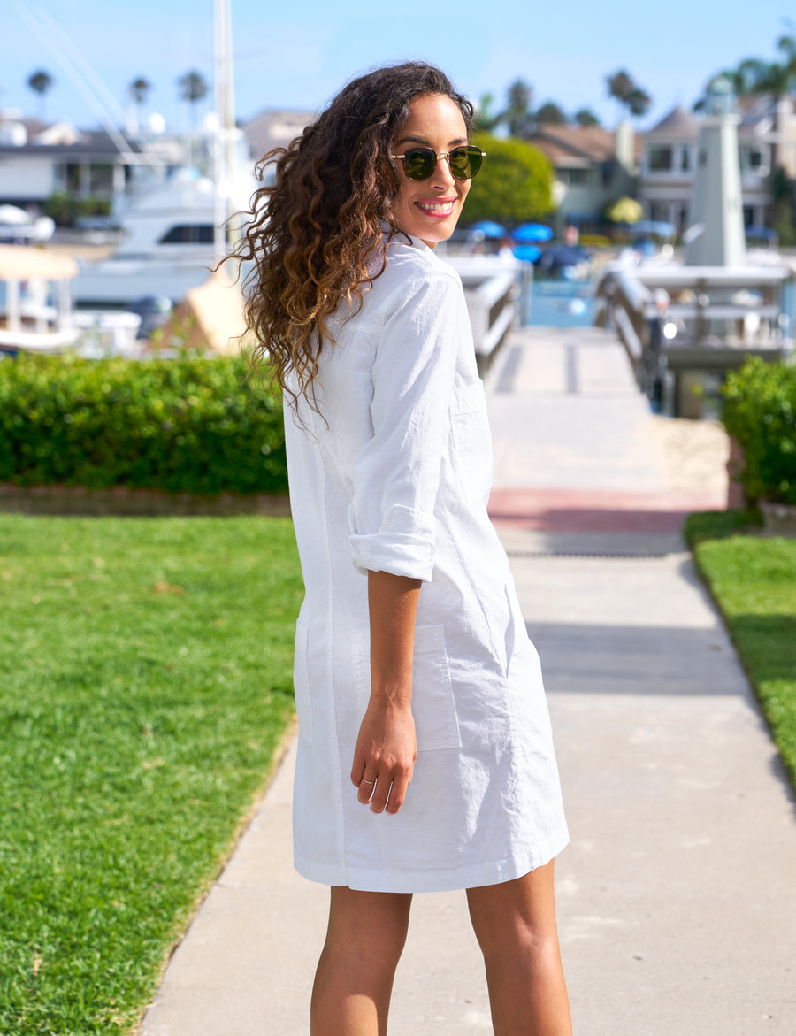 Ireland Dress, Utility Dress, White Ireland Dress, Utility Dress, White