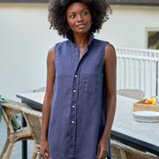 FINLEY Navy, Washed Linen