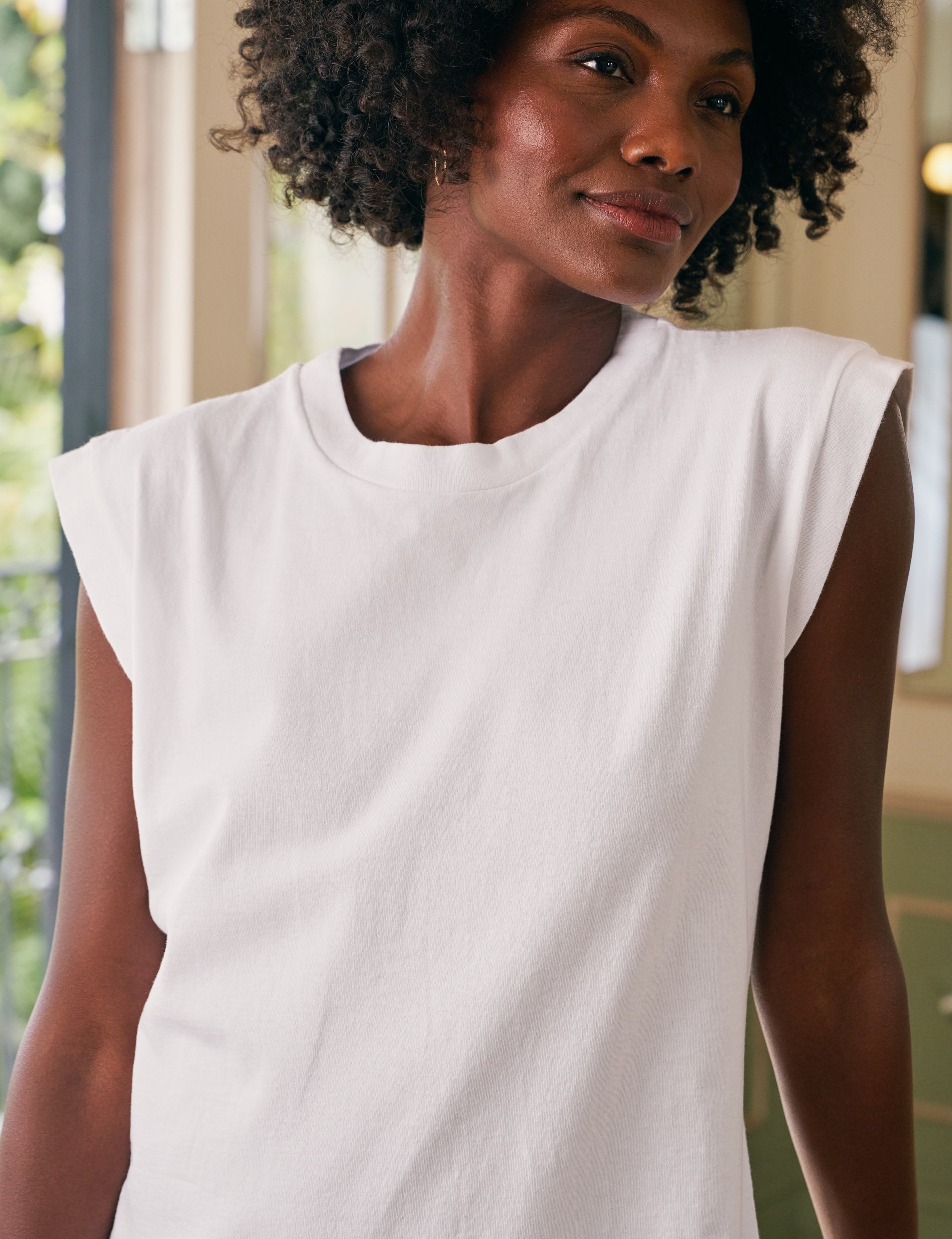 Mini Cory, Vintage Muscle Tee Dress, White | Frank & Eileen
