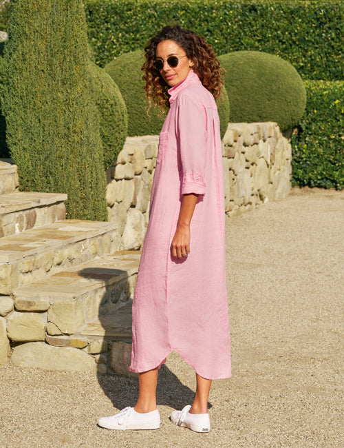RORY Bubblegum Pink, Italian Classic Linen, alternate view