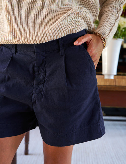 WATERFORD Navy, Italian Performance Linen, view 3
