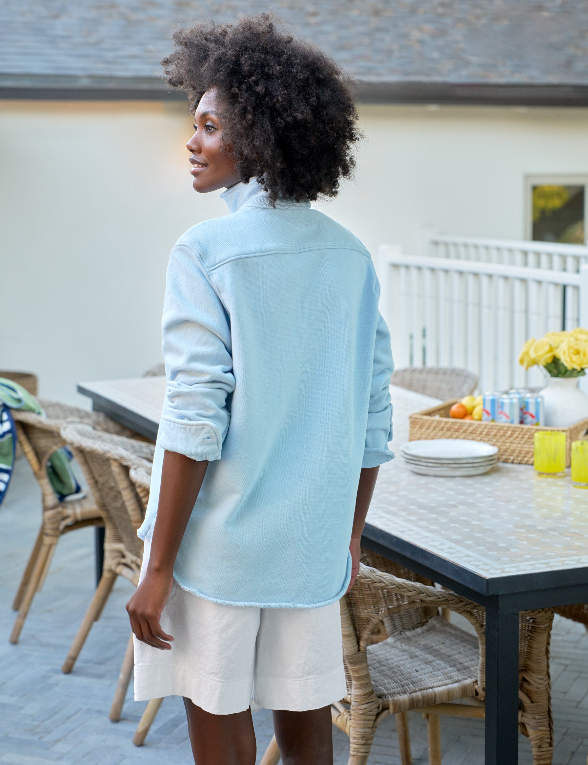 EILEEN Dive Blue, Triple Fleece