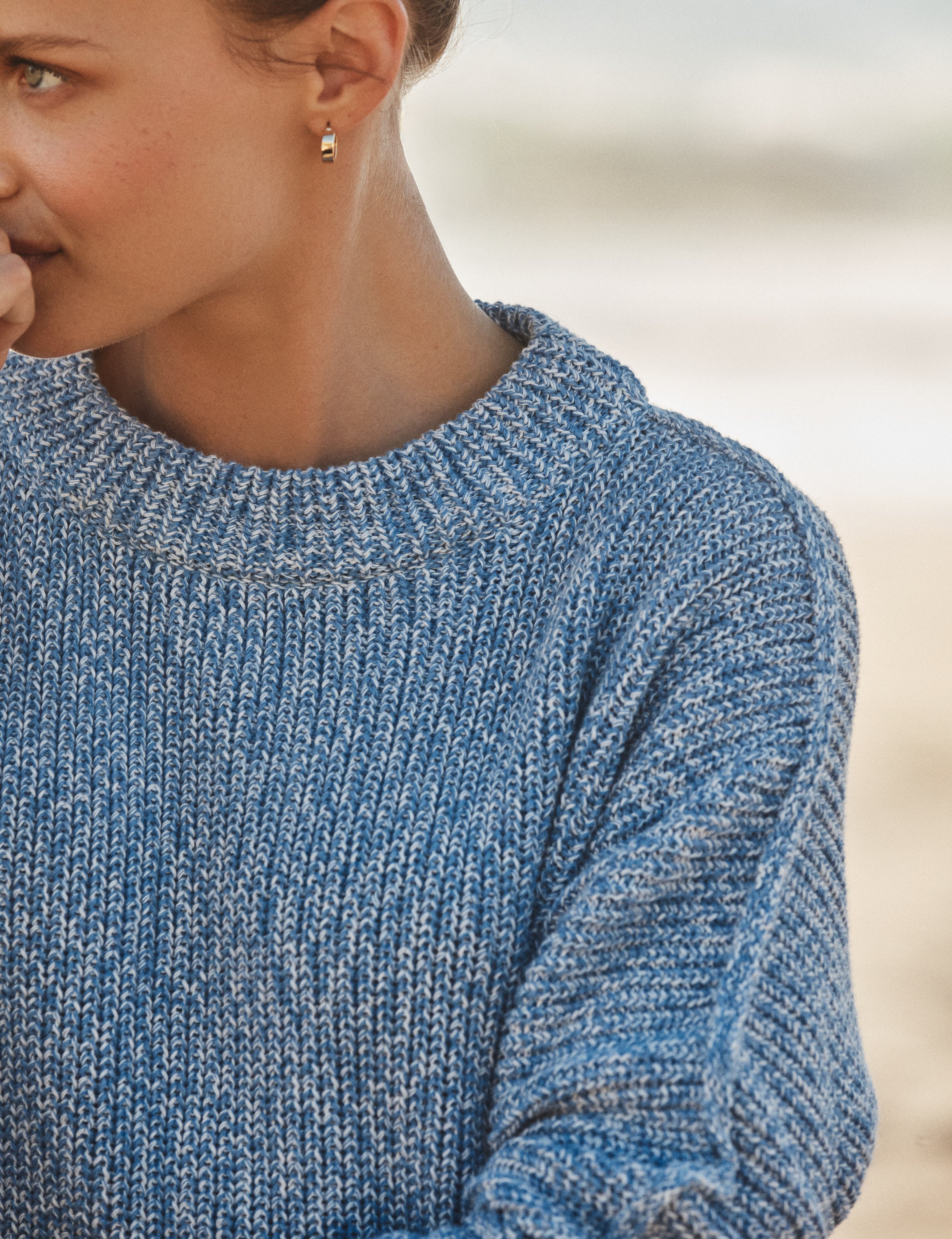 MONTECITO SWEATER Coast, Pure Italian Cotton, view 3