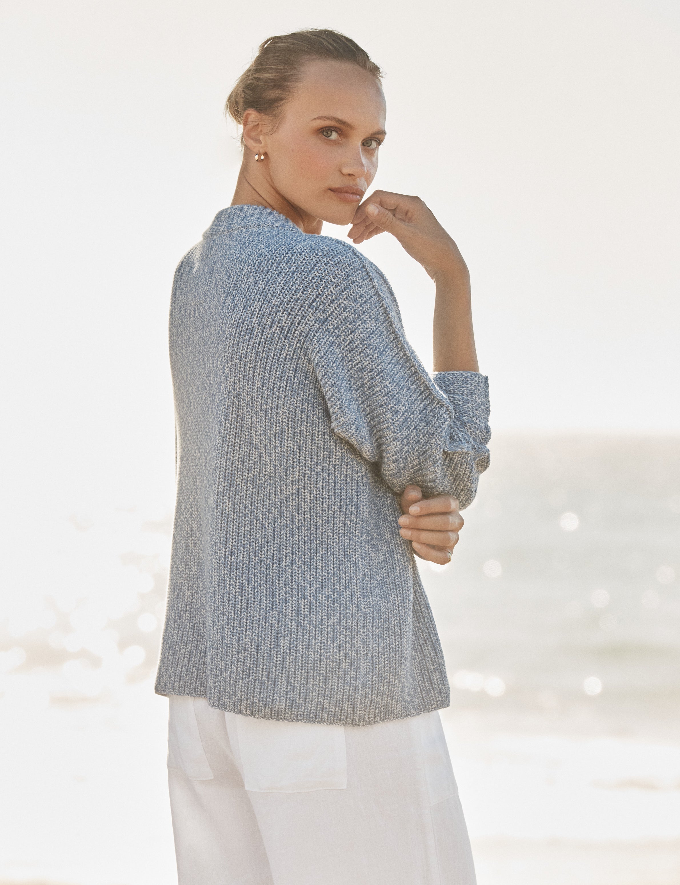 MONTECITO SWEATER Coast, Pure Italian Cotton, alternate view