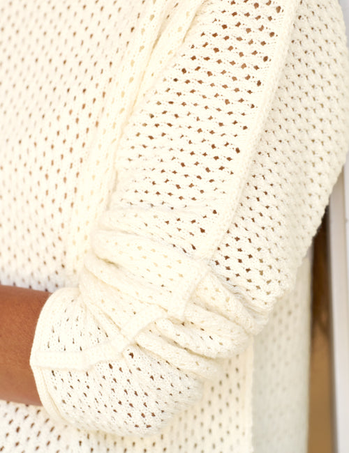 MONTEREY POINTELLE Ivory, Pure Italian Cotton, view 4