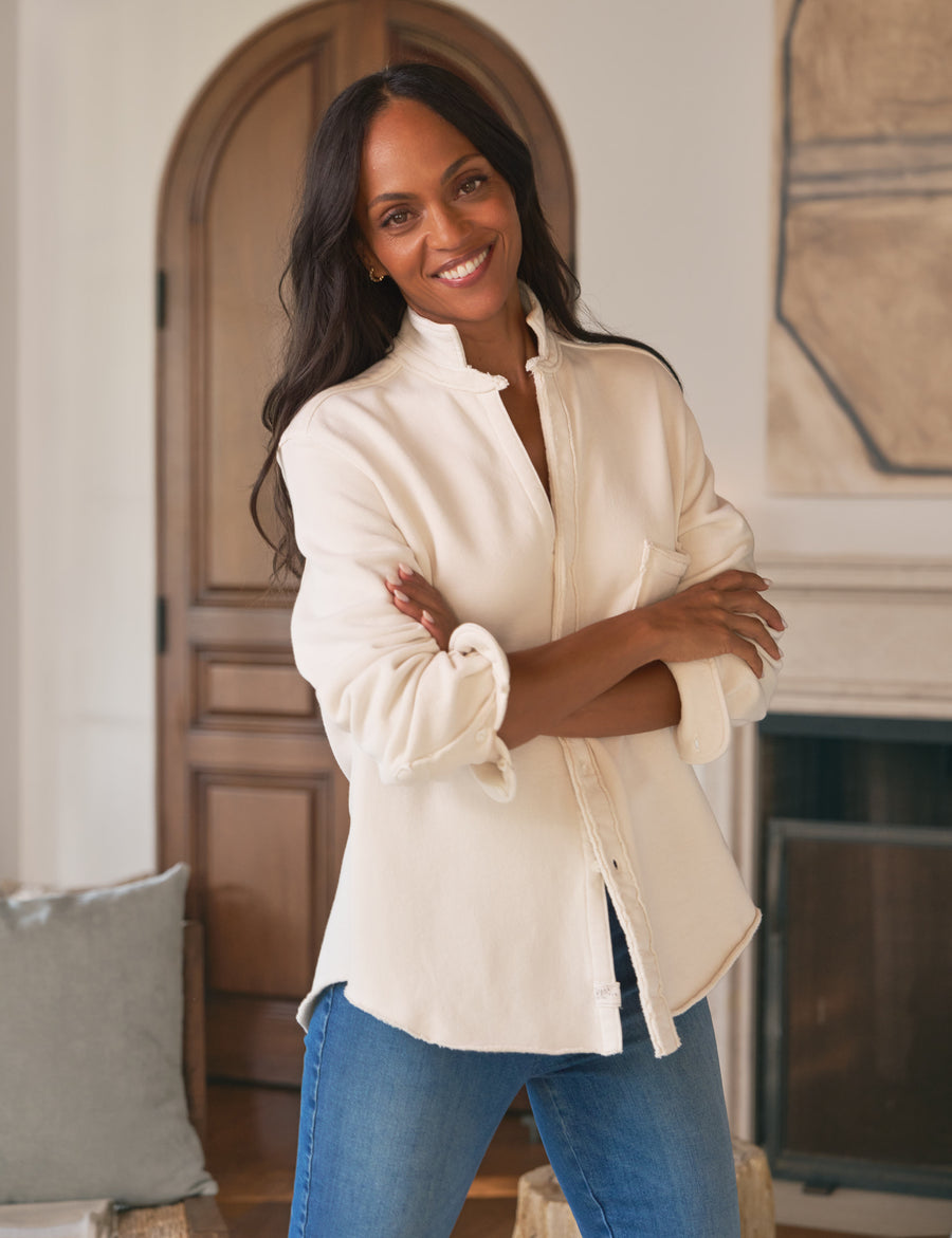 EILEEN Vintage White, Triple Fleece