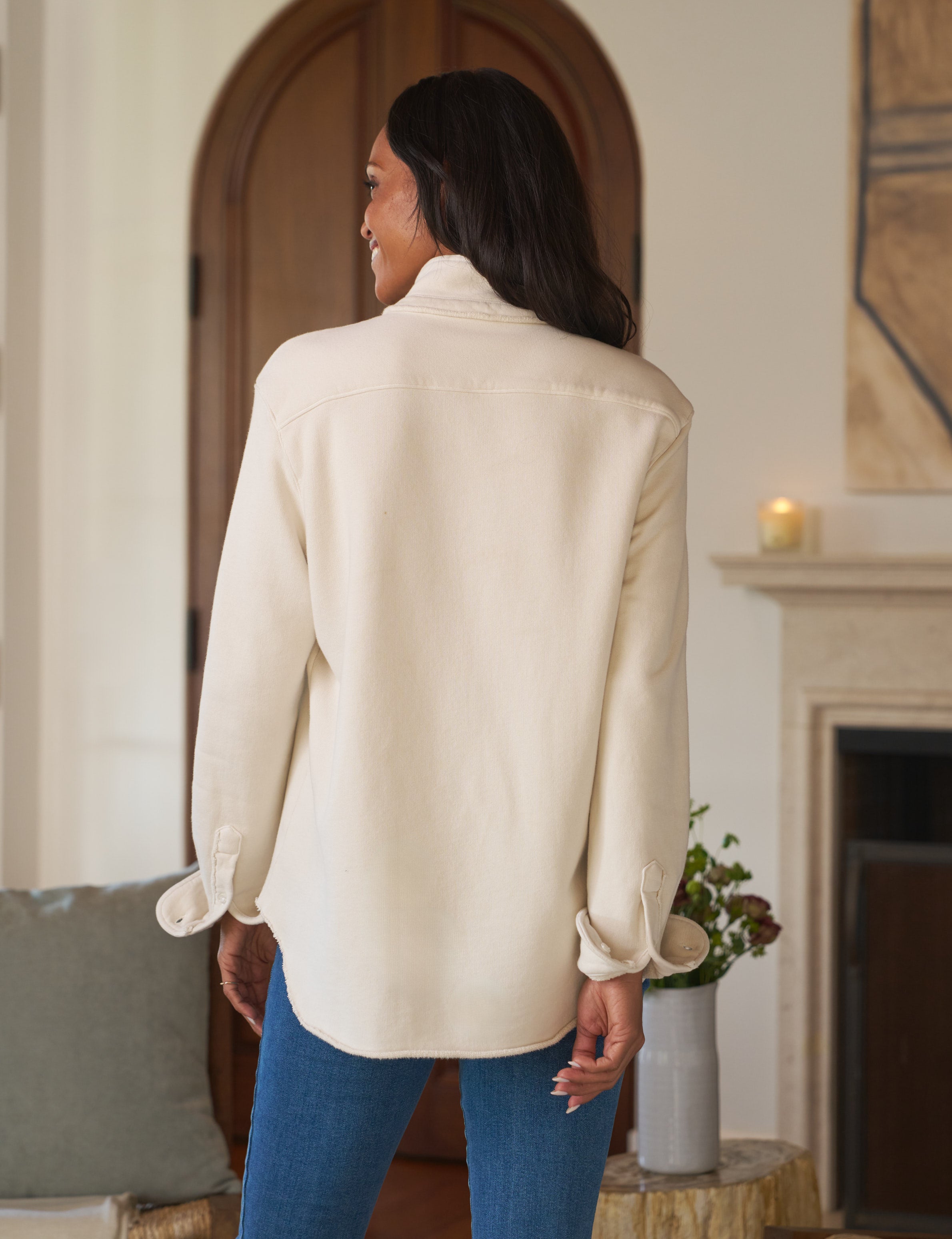 EILEEN Vintage White, Triple Fleece