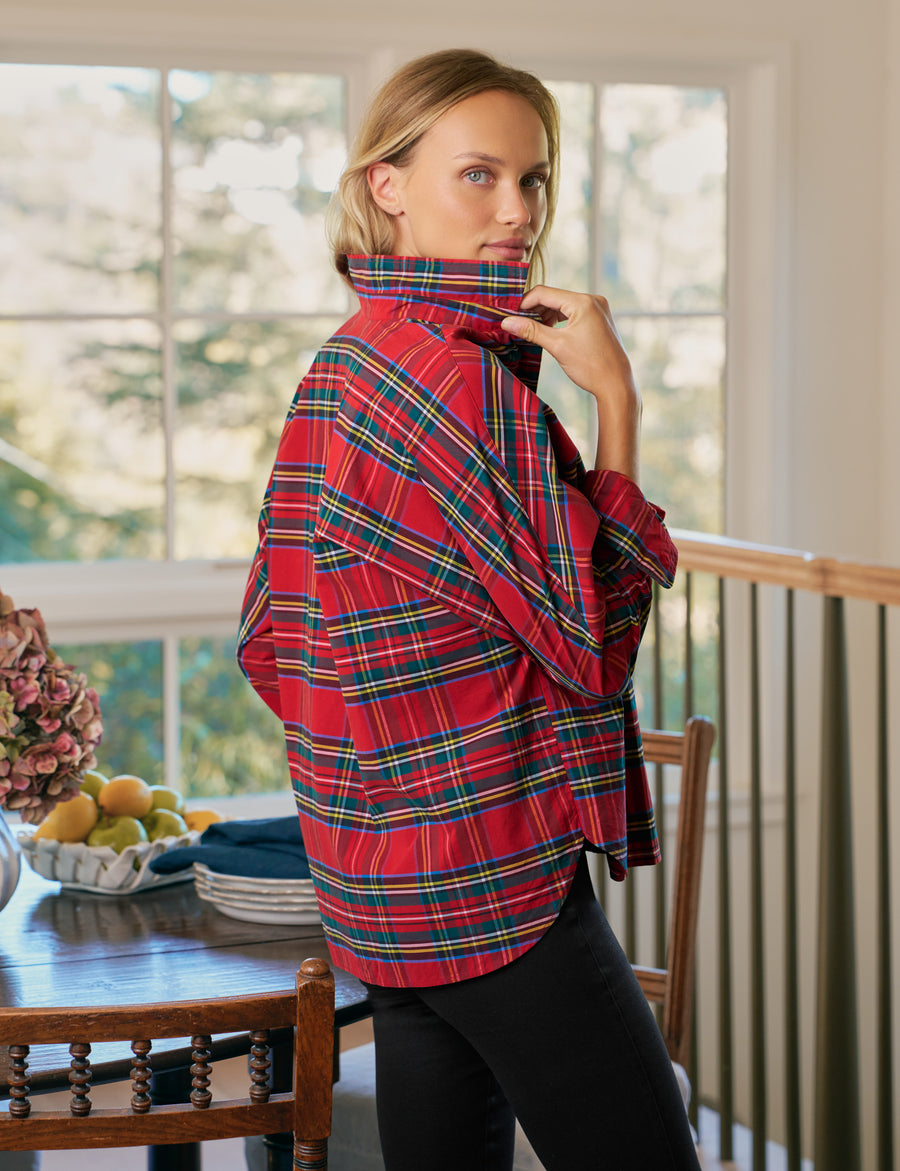 OONA Red Plaid, Brushed Superluxe