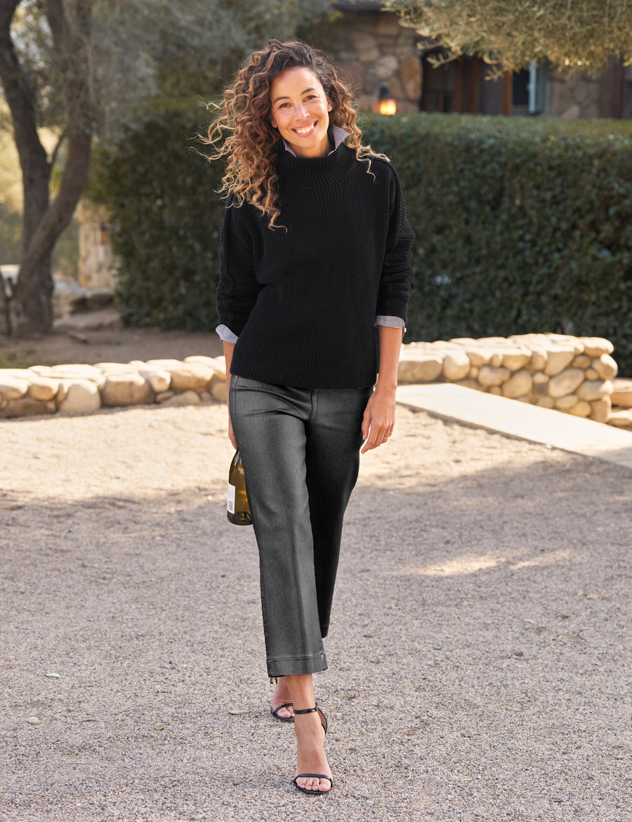 WESTPORT ILLUSION Platinum Glitter Wax, Italian Waxed Denim