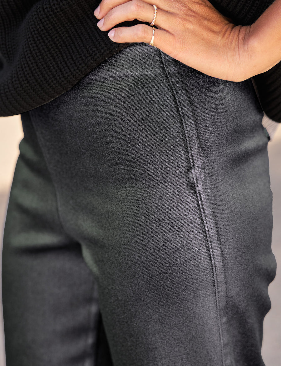 WESTPORT ILLUSION Platinum Glitter Wax, Italian Waxed Denim