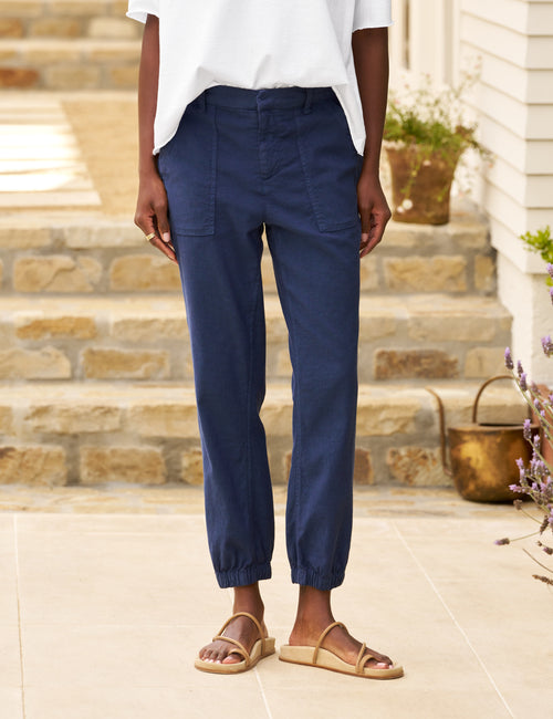 JAMESON Summer Navy, Italian Performance Linen, front view