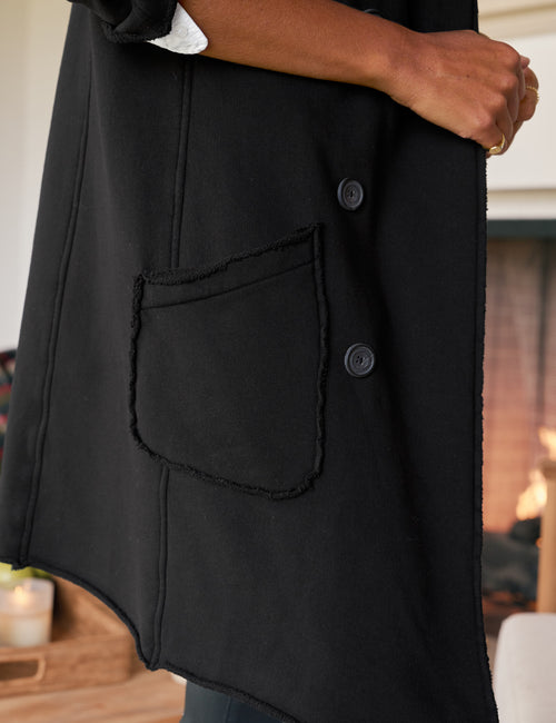 BELFAST TRENCH Black, Triple Terry, view 3