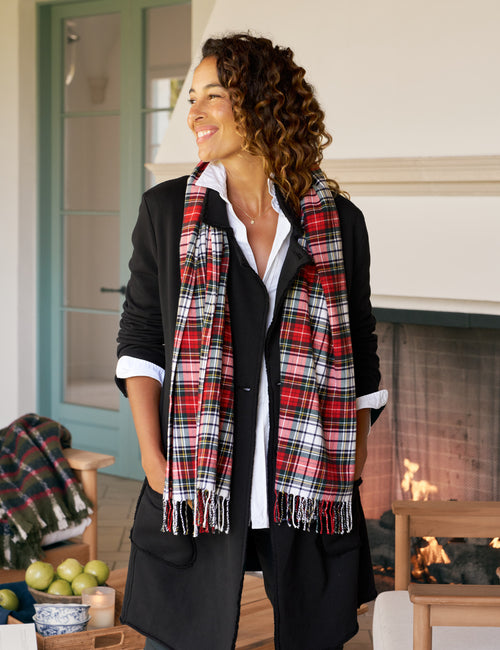 NOELLE Red and Black with Yellow Plaid, front view