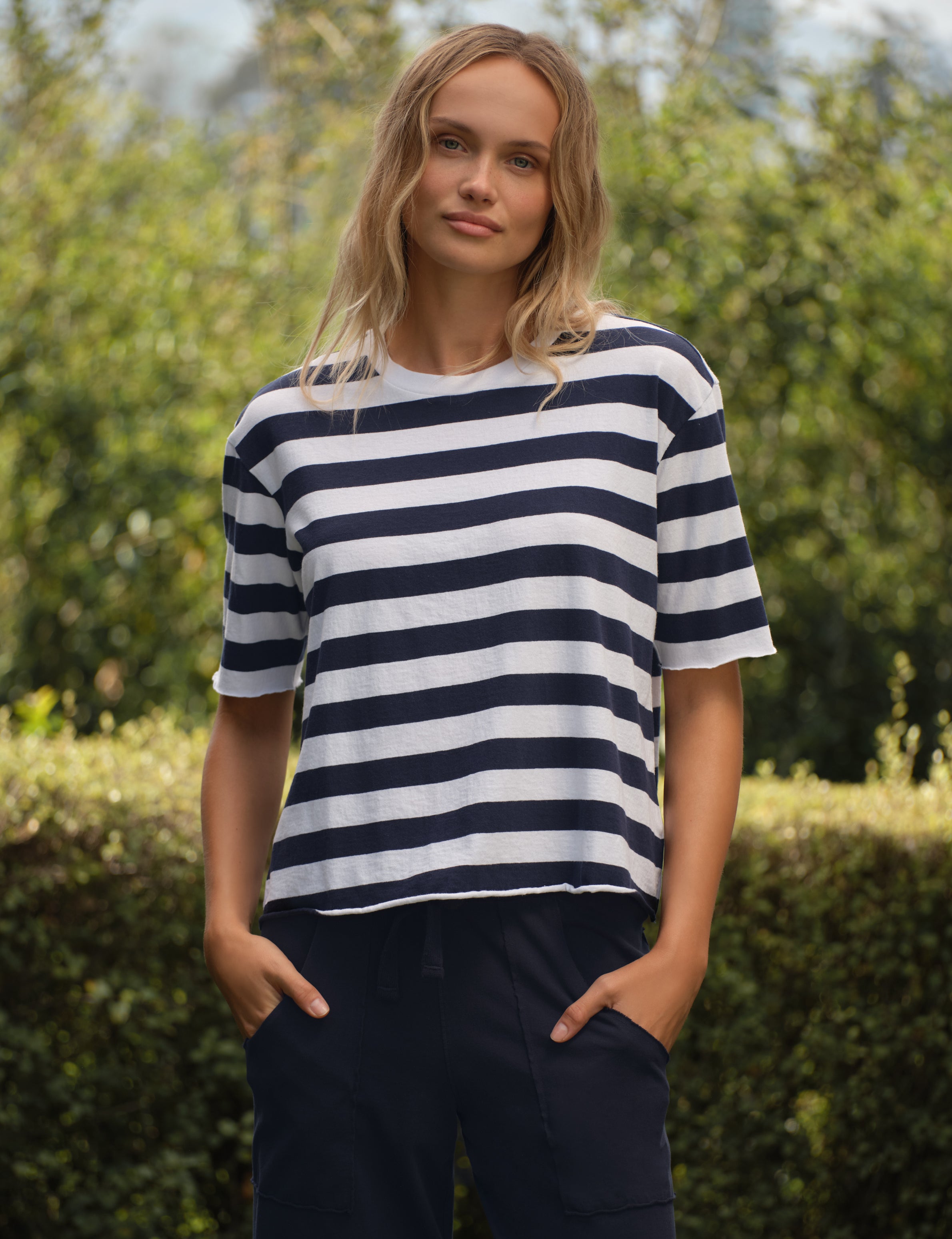 PERRY Nautical Stripe, Vintage Jersey, front view