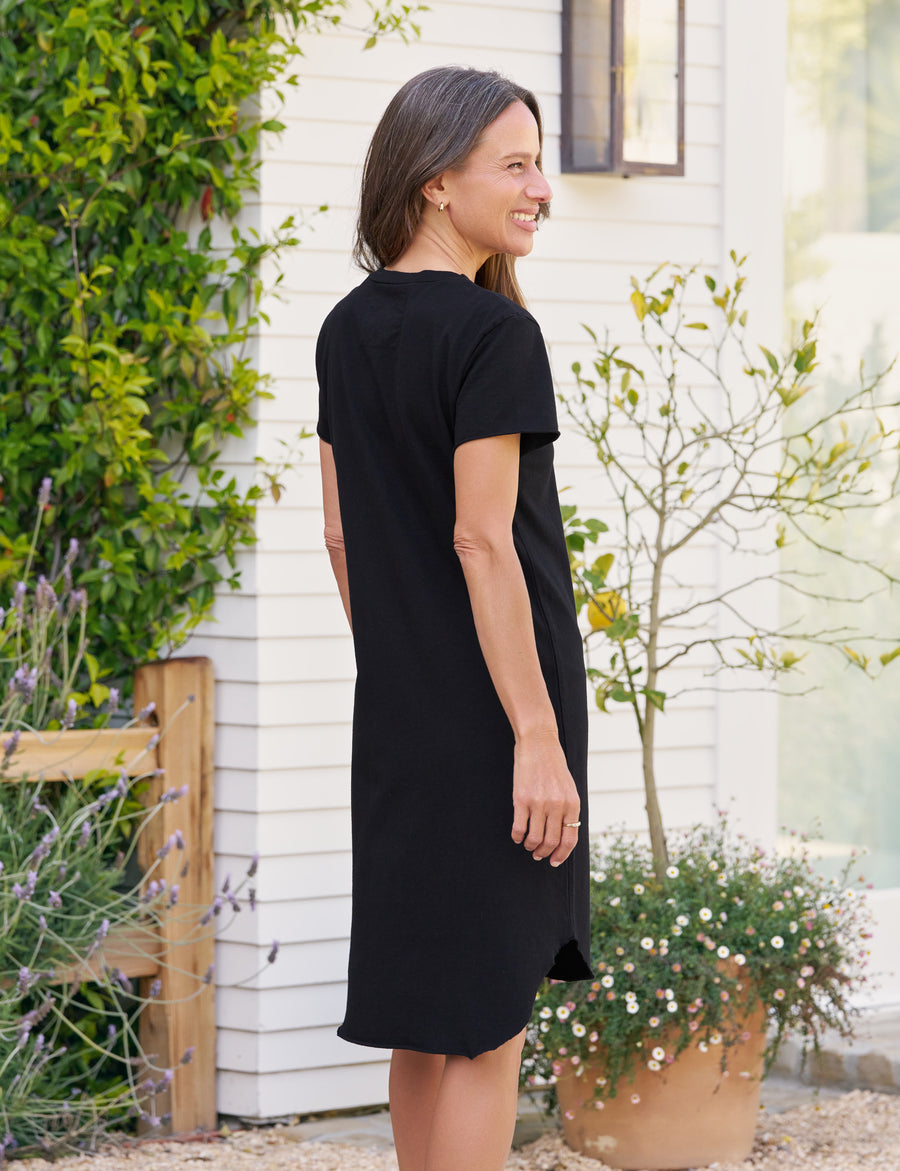 Frank & Eileen Women's Perfect Tee Dress, Mini Harper, Vintage Jersey, Size S, Black