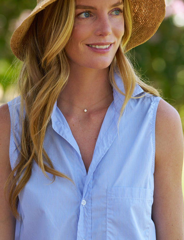 FINLEY Thin White and Blue Stripe, Superluxe